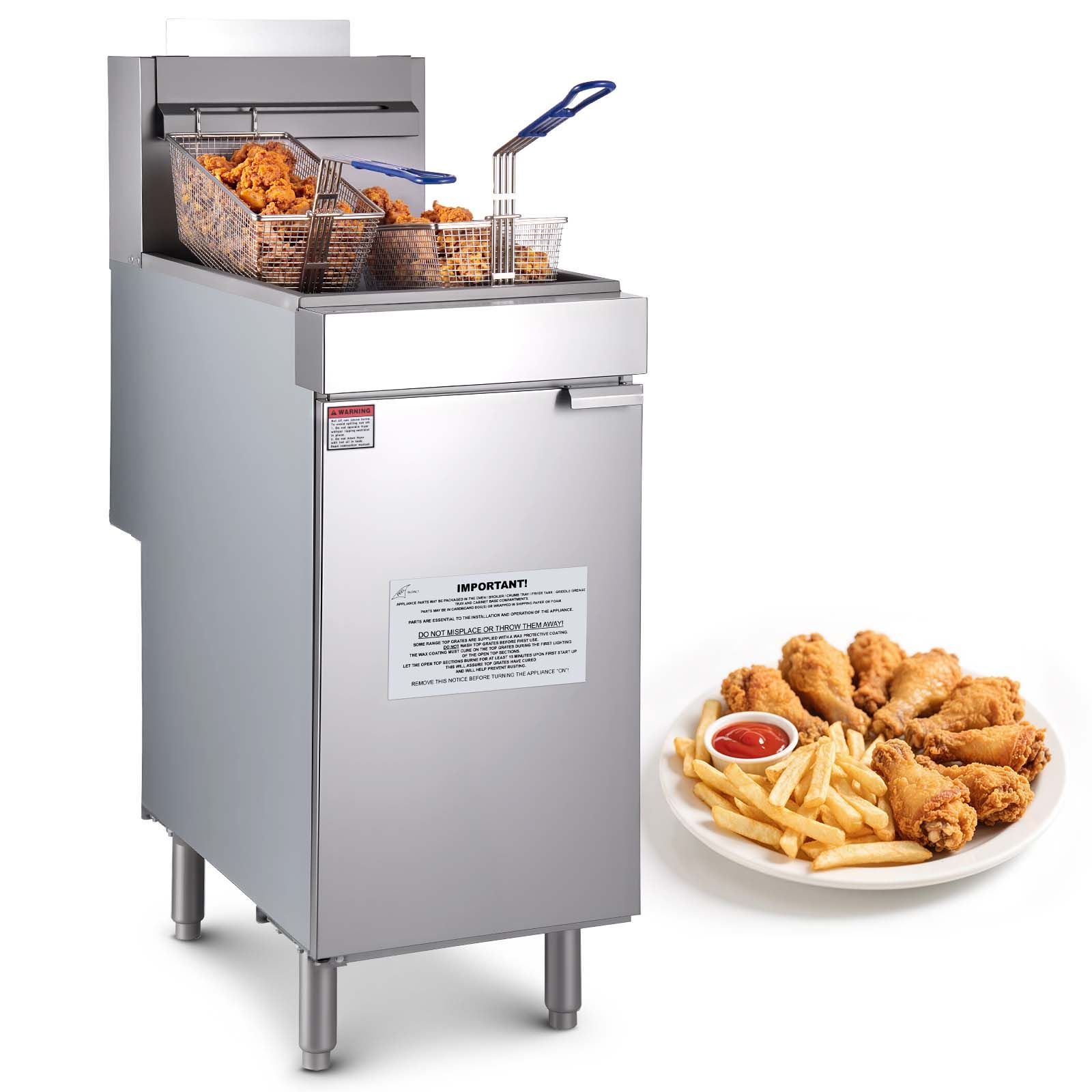 Commercial Gas Deep Fryer Propane - 상업용 딥 프라이어, 레스토랑용 3구 프라이어,
