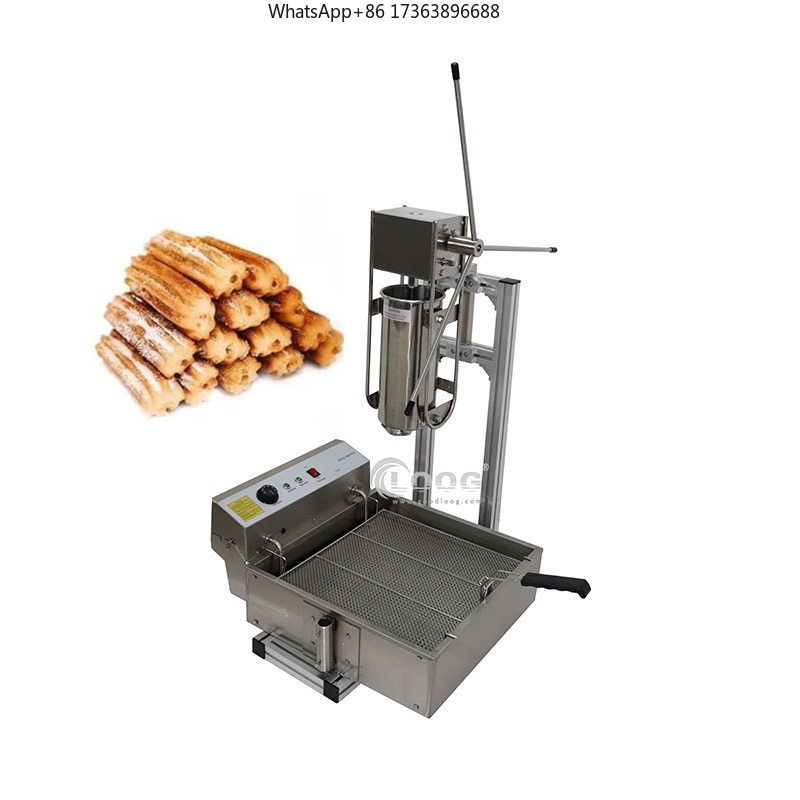 Electric Churro Maker Machine - 상업용 수동식 스테인리스 스틸 스페인식 수직