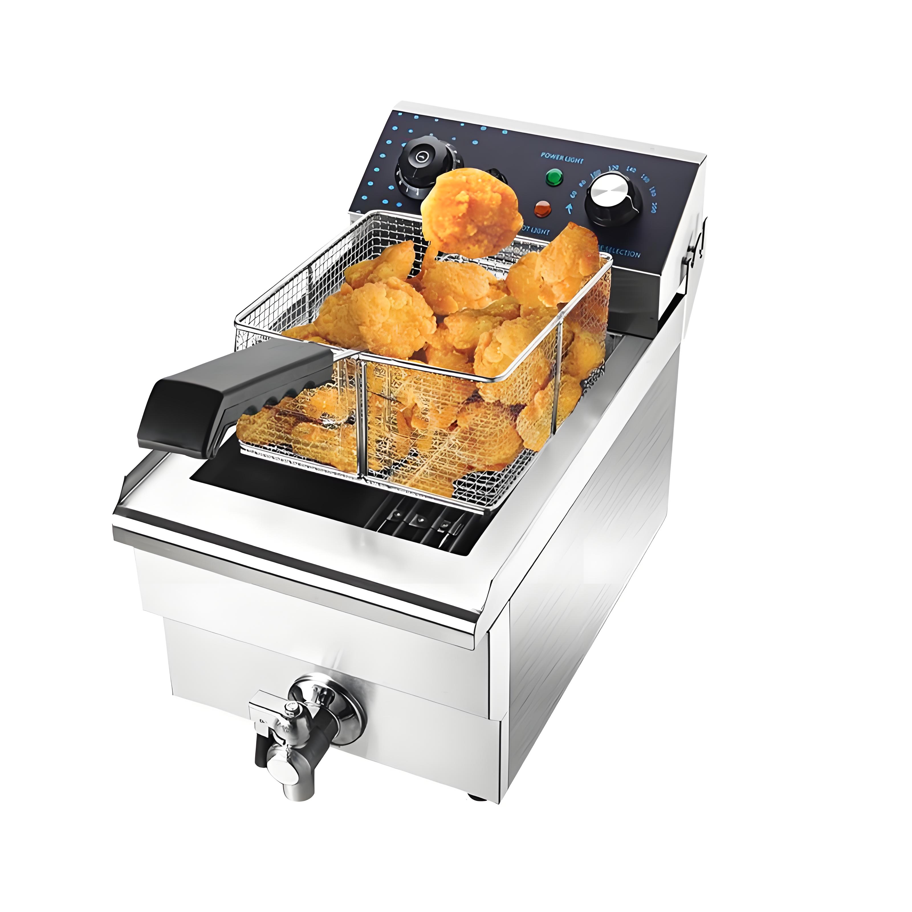 Countertop Deep Fryer With Timer - 220V 10L 스테인리스 스틸 전기 딥