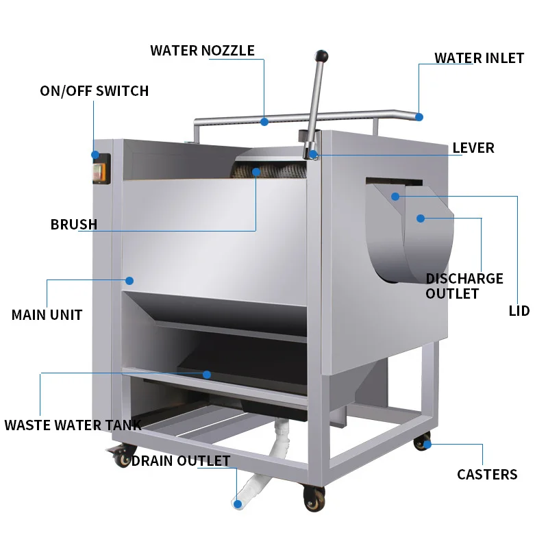 Commercial Potato Peeler Machine - 채소 및 과일 껍질 제거기, 상업용