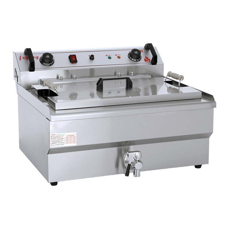 Countertop Deep Fryer With Timer - 20L 단일 탱크 상업용 스테인리스 전기