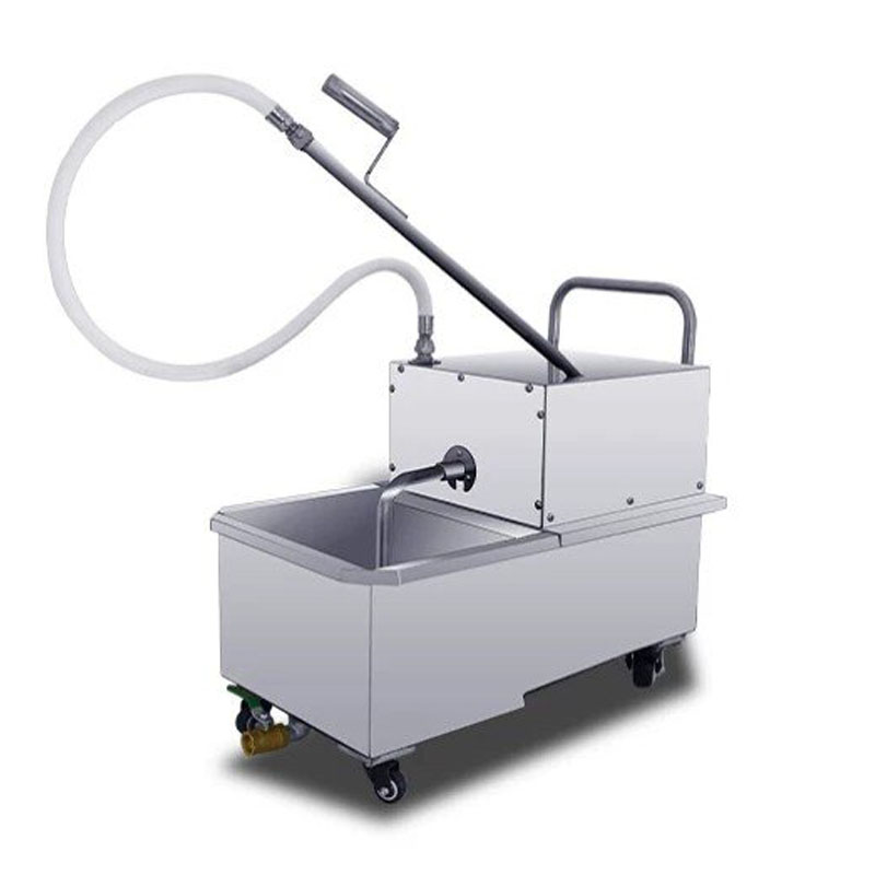 Fryer Oil Filtration Machine - 스테인리스 스틸 이동식 식용유 여과 카트