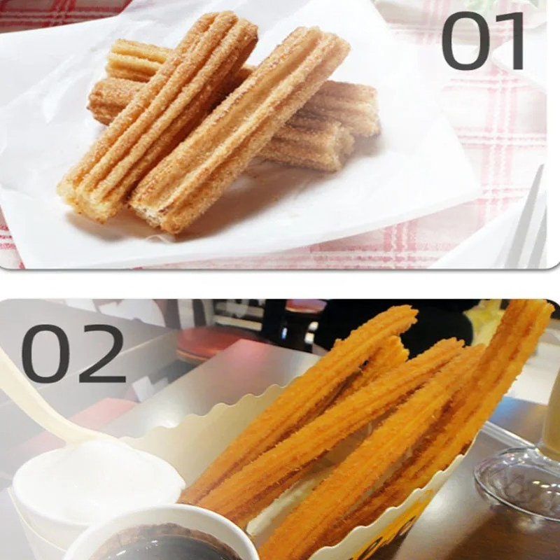Electric Churro Maker Machine - 소형 츄러스 제조기 스테인리스 스틸 수직형