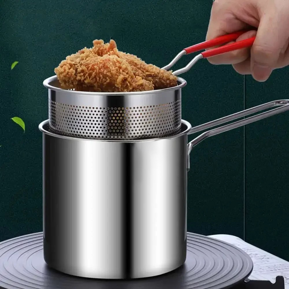 Fryer Basket Commercial Stainless - 스테인리스 스틸 딥 프라이어, 바스켓, 미끄럼