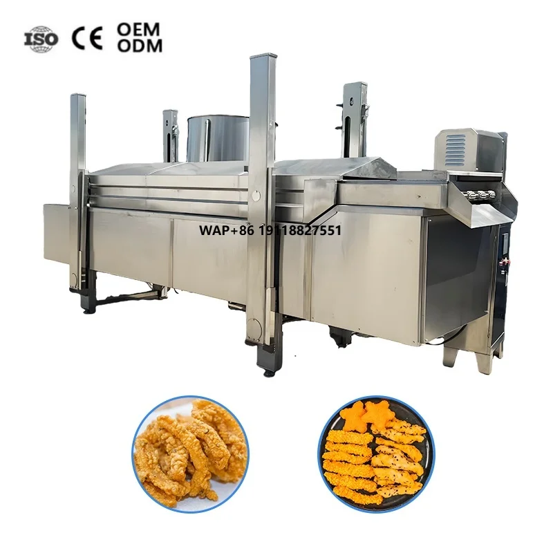 Commercial Donut Fryer Electric - 상업용 전기 연속식 컨베이어 프렌치 프라이,