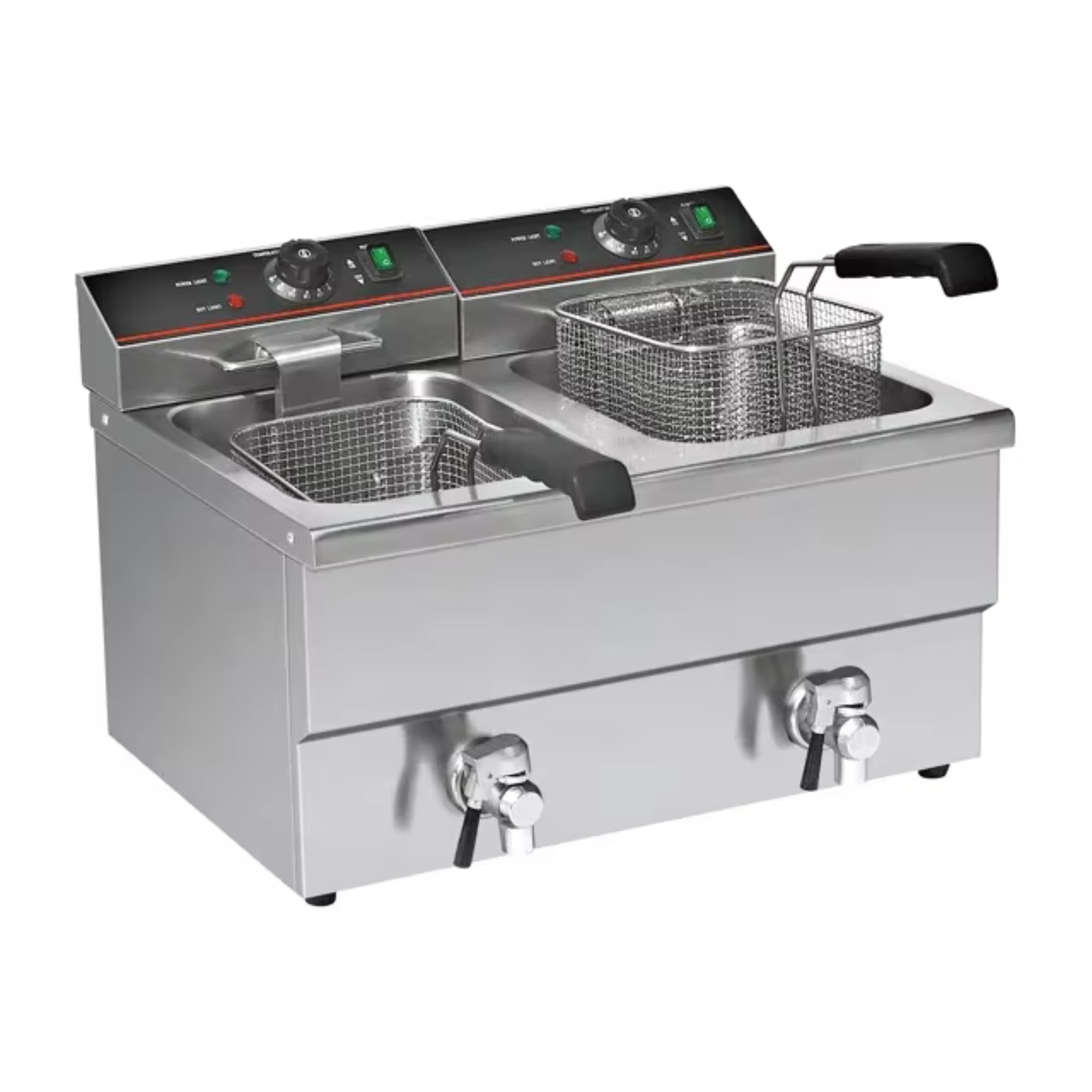 Commercial Deep Fryer Double Tank 12L - 핫세일 가격 스테인리스 스틸 딥 프라이어