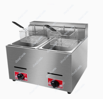 Commercial Gas Deep Fryer Propane - 상업용 LPG 가스 딥 프라이어, 8L