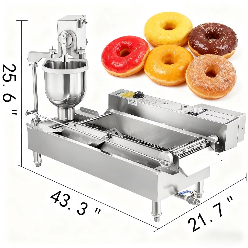 Commercial Donut Fryer Electric - 맞춤형 자동 더블 로우 도넛 프라이어