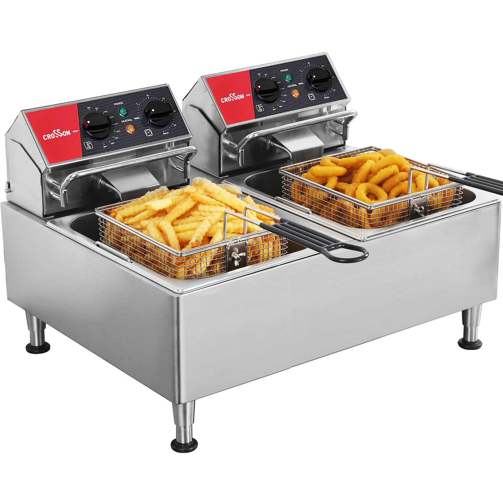 Countertop Deep Fryer With Timer - CF-26 12L 전기 딥 프라이어(더블 탱크