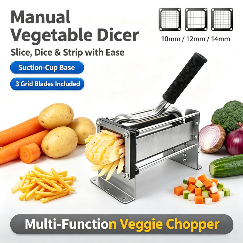 Commercial French Fry Cutter - 수동 프렌치 프라이 커터 스테인리스 스틸