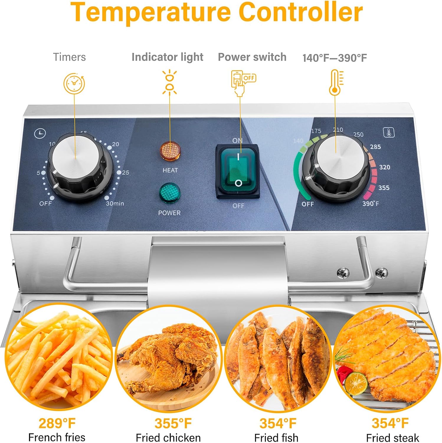 전기 딥 프라이어 - 13L 13.7QT 상업용 딥 프 - Fryer Basket Commercial Stainless 리뷰 및 가격