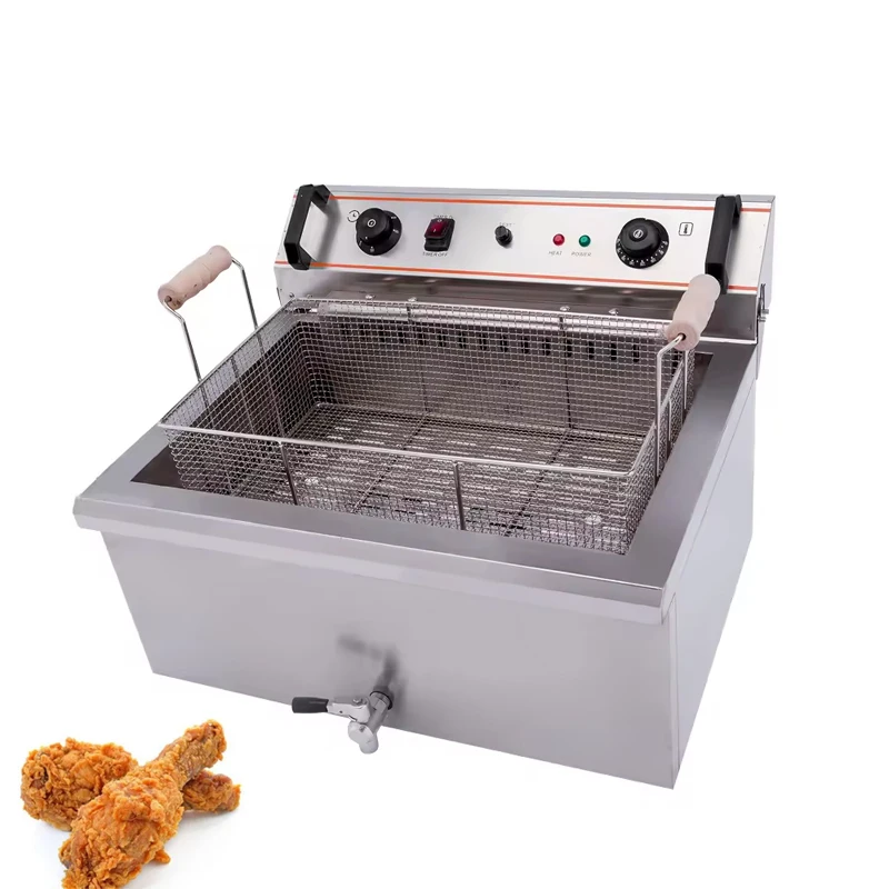 상업용 전기 튀김기 20L 단일 실린더 전기 치킨 튀김 - Electric Fryer Commercial 20L 리뷰 및 가격