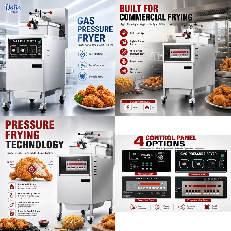 헤니 치킨 전기 압력 튀김기, 상업용 압력 튀김기 판매 - Pressure Fryer Commercial Chicken 리뷰 및 가격