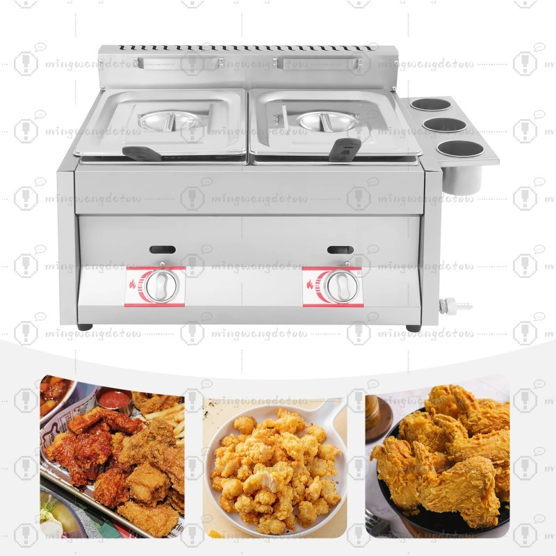 새로운 상업용 가스 딥 프라이어 12L 카운터탑 스테인 - Fryer Basket Commercial Stainless 리뷰 및 가격