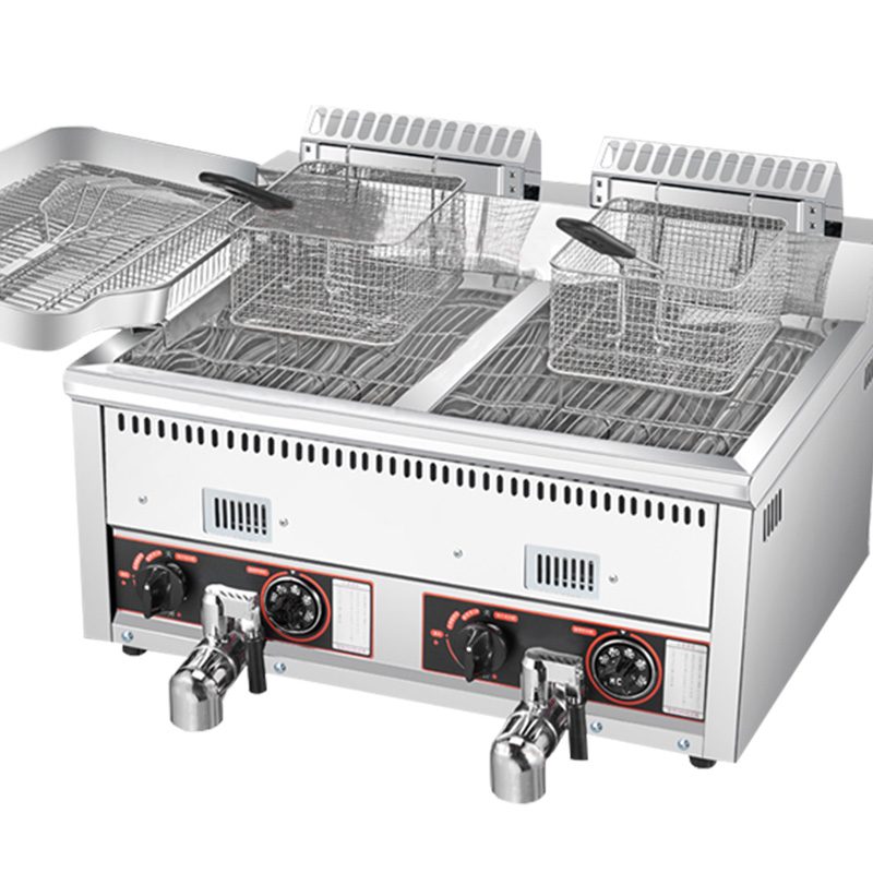 12L+12L 핫 세일 감자칩 치킨 딥 프라이어 상업용 - Commercial Gas Deep Fryer Propane 리뷰 및 가격