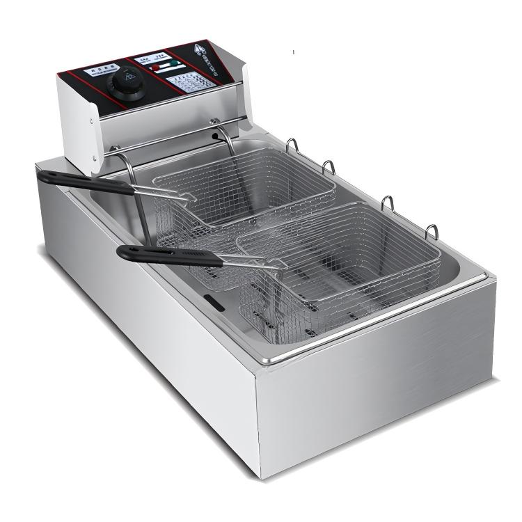 헤비듀티 전기 튀김기 12L 상업용 싱글 탱크 연장형  - Commercial Deep Fryer Double Tank 12L 리뷰 및 가격