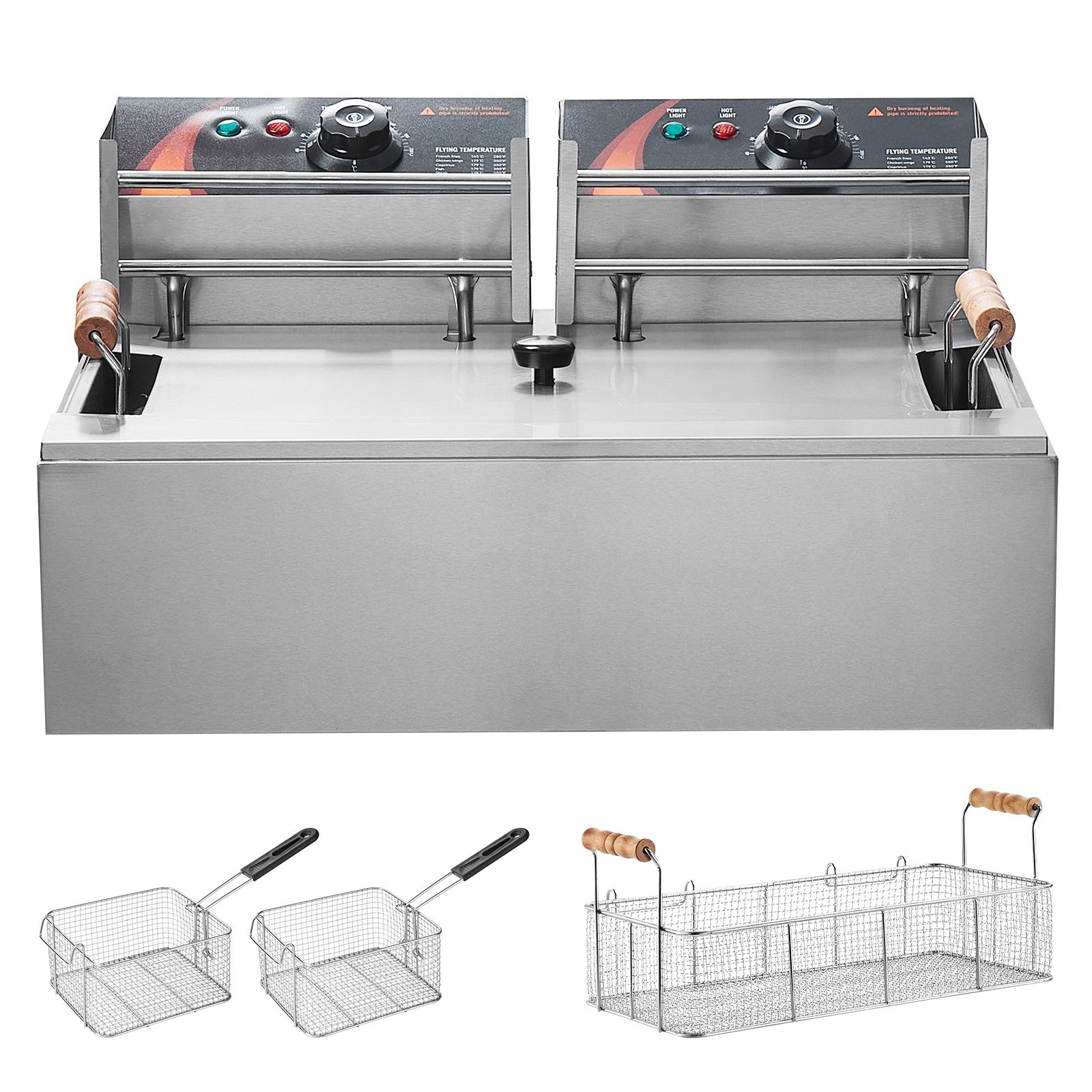 상업용 대형 튀김기, 3000W 전기 튀김기, 분리 가 - Fryer Basket Commercial Stainless 리뷰 및 가격