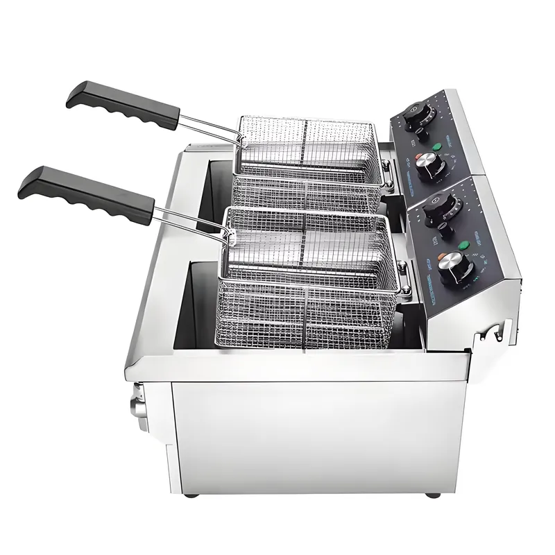 상업용 전기 딥 프라이어 20L 듀얼 탱크 스테인리스  - Electric Fryer Commercial 20L 리뷰 및 가격