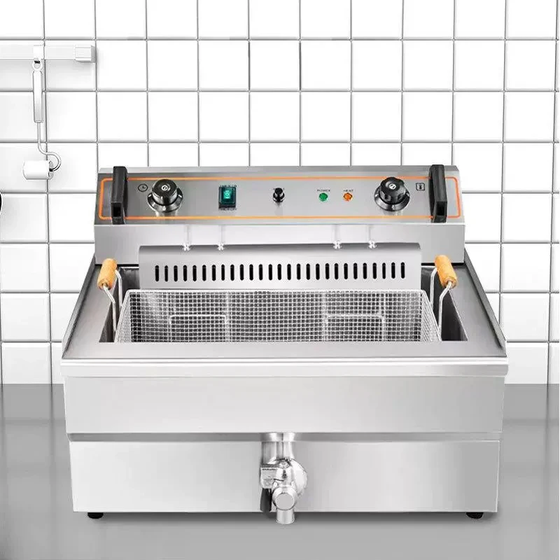 전기 딥 프라이어 단일 탱크 프라이 스테인레스 스틸 조 - Countertop Deep Fryer With Timer 리뷰 및 가격