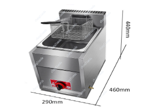 상업용 LPG 가스 딥 프라이어, 8L 바스켓 및 뚜껑 - Commercial Gas Deep Fryer Propane 리뷰 및 가격