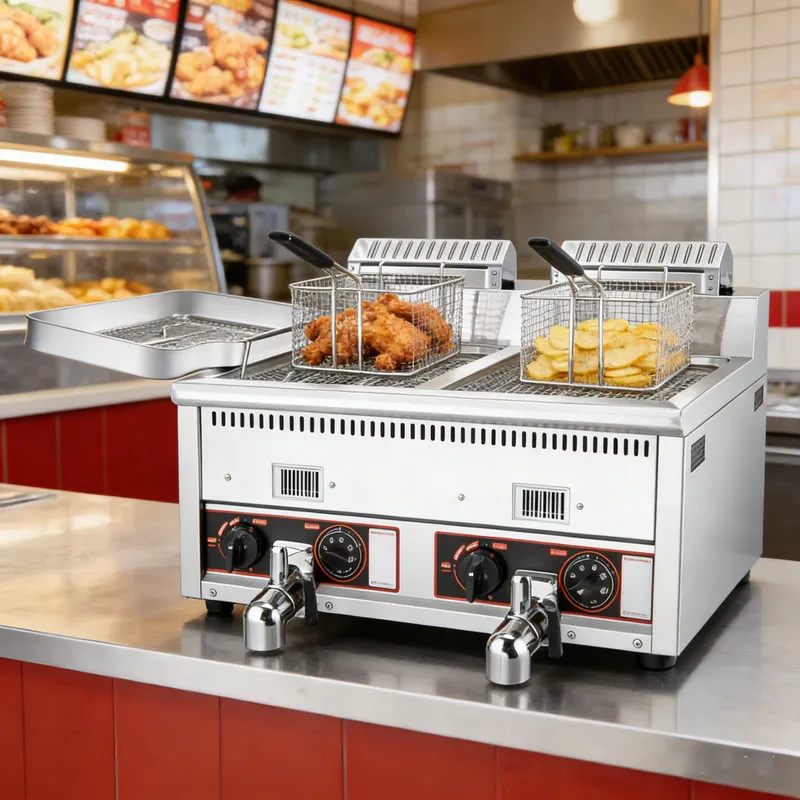 2026 고품질 12L+12L 상업용 대용량 튀김기 이 - Commercial Deep Fryer Double Tank 12L 리뷰 및 가격