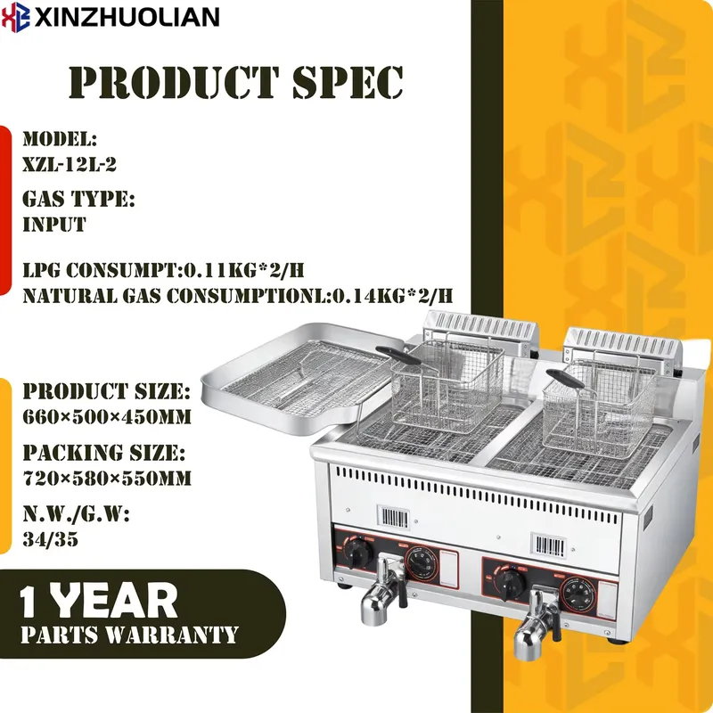 2026 고품질 12L+12L 상업용 대용량 튀김기 이 - Commercial Deep Fryer Double Tank 12L 리뷰 및 가격