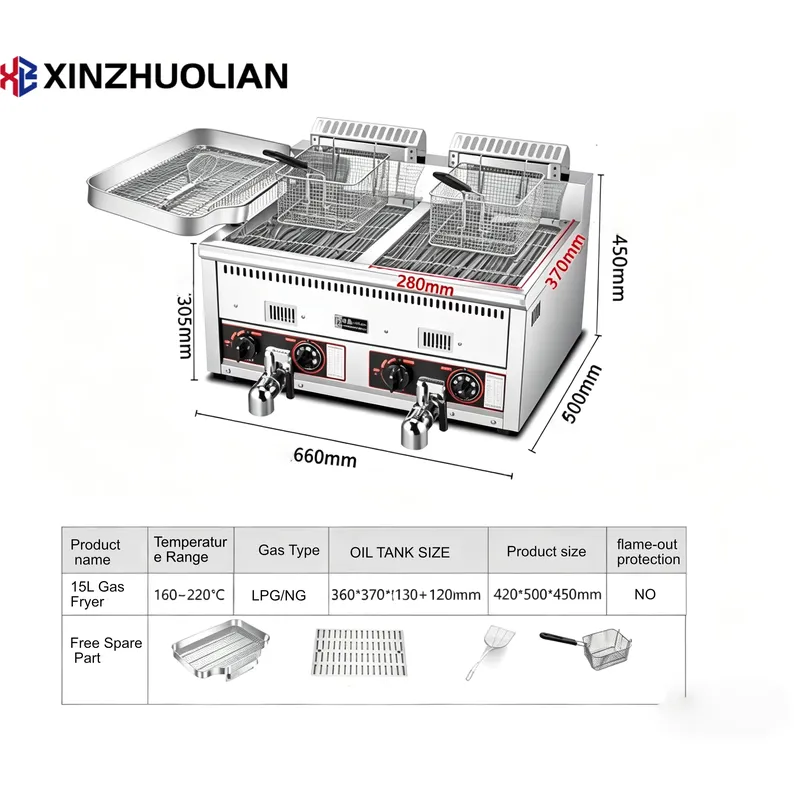 2026 고품질 12L+12L 상업용 대용량 튀김기 이 - Commercial Deep Fryer Double Tank 12L 리뷰 및 가격