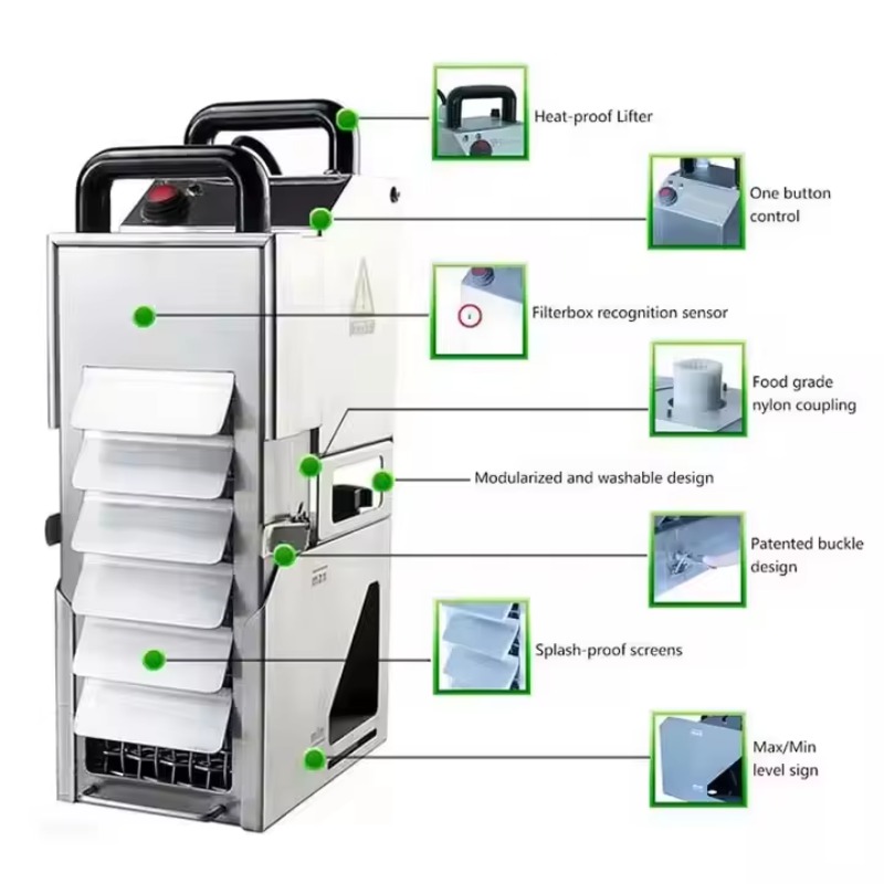 기름 용량 오일 필터 시스템 프라이어 필터 오일 필터  - Fryer Oil Filtration Machine 리뷰 및 가격