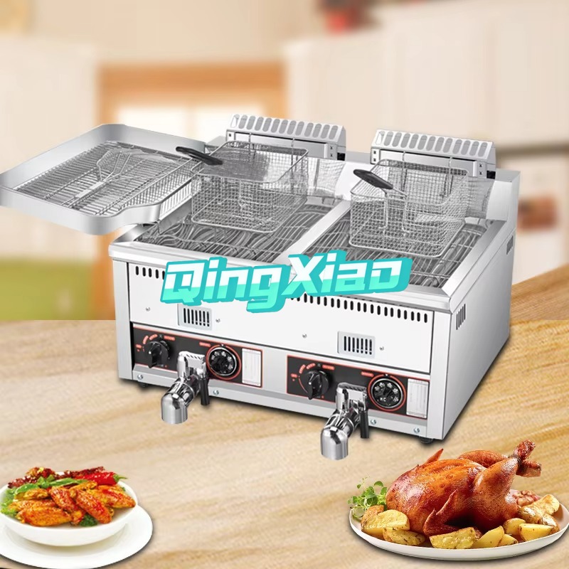 12L+12L 핫세일 감자칩 치킨 튀김기 상업용 프로판 - Commercial Gas Deep Fryer Propane 리뷰 및 가격