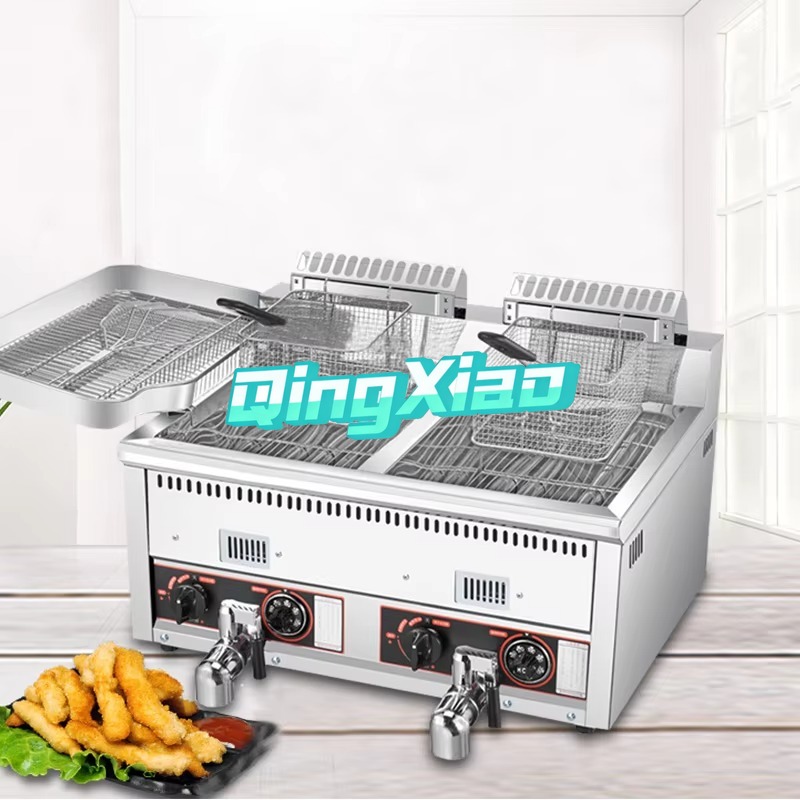 12L+12L 핫세일 감자칩 치킨 튀김기 상업용 프로판 - Commercial Gas Deep Fryer Propane 리뷰 및 가격