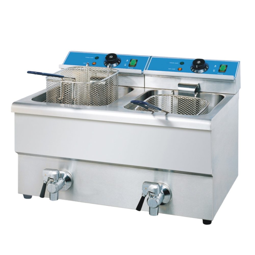 인기 판매 산업용 이중 상업용 감자 튀김기, 10-12 - Commercial Deep Fryer Double Tank 12L 리뷰 및 가격