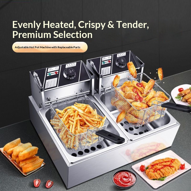10L/20L/22L 울트라 두꺼운 스테인리스 스틸 상 - Electric Fryer Commercial 20L 리뷰 및 가격