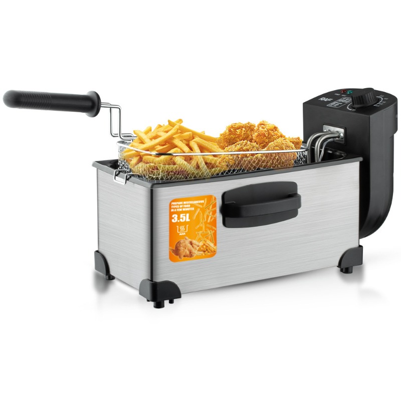 EU/UK 전기 딥 프라이어 2000W 대용량 오일 오 - Countertop Deep Fryer With Timer 리뷰 및 가격