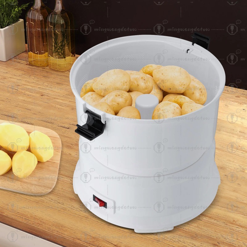 흰색 AOT-P01 85W 전기 감자 껍질 벗기는 기계 - Commercial Potato Peeler Machine 리뷰 및 가격