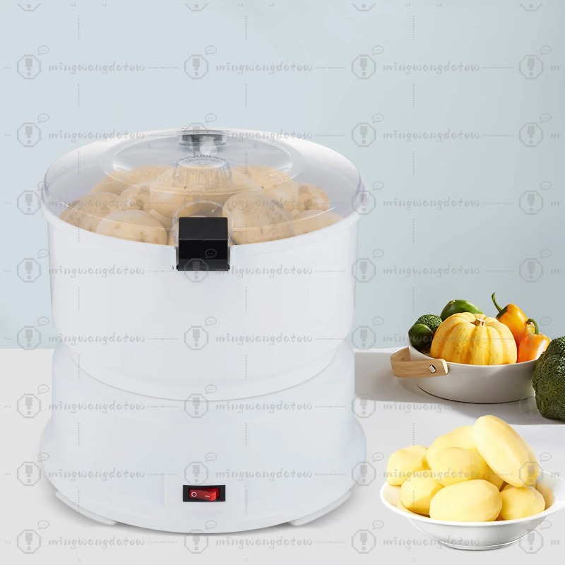 흰색 AOT-P01 85W 전기 감자 껍질 벗기는 기계 - Commercial Potato Peeler Machine 리뷰 및 가격