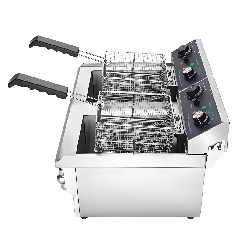 상업용 전기 더블 프라이어 10+10L 온도 조절, 탈 - Fryer Basket Commercial Stainless 리뷰 및 가격