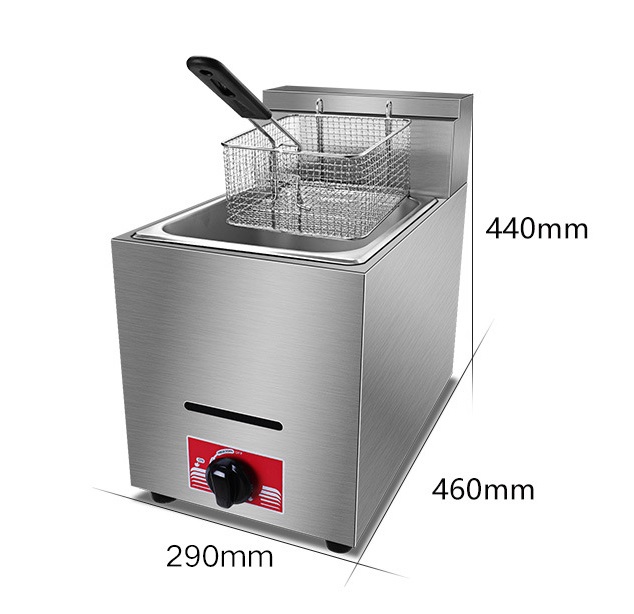 상업용 LPG 가스 딥 프라이어, 8L 바스켓 및 뚜껑 - Commercial Gas Deep Fryer Propane 리뷰 및 가격