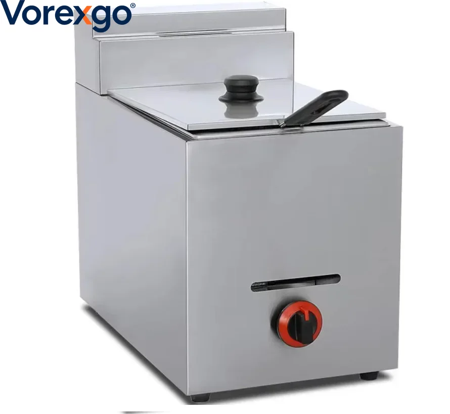8L 용량의 바스켓과 뚜껑이 있는 상업용 LPG 가스  - Commercial Gas Deep Fryer Propane 리뷰 및 가격